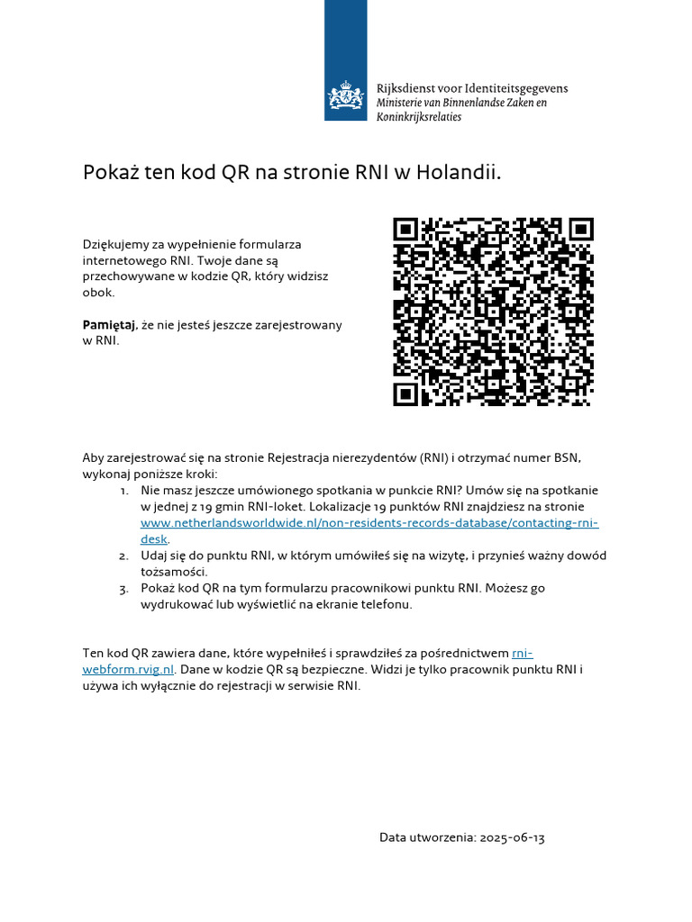 QR-code RNI | PDF