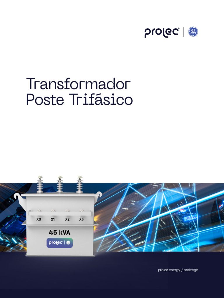 Transformadores Trifásicos Prolec GE | PDF | Transformador | Acero