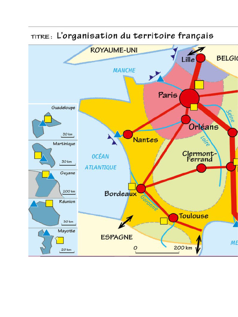 Carte Amenagement Du Territoire Français | PDF