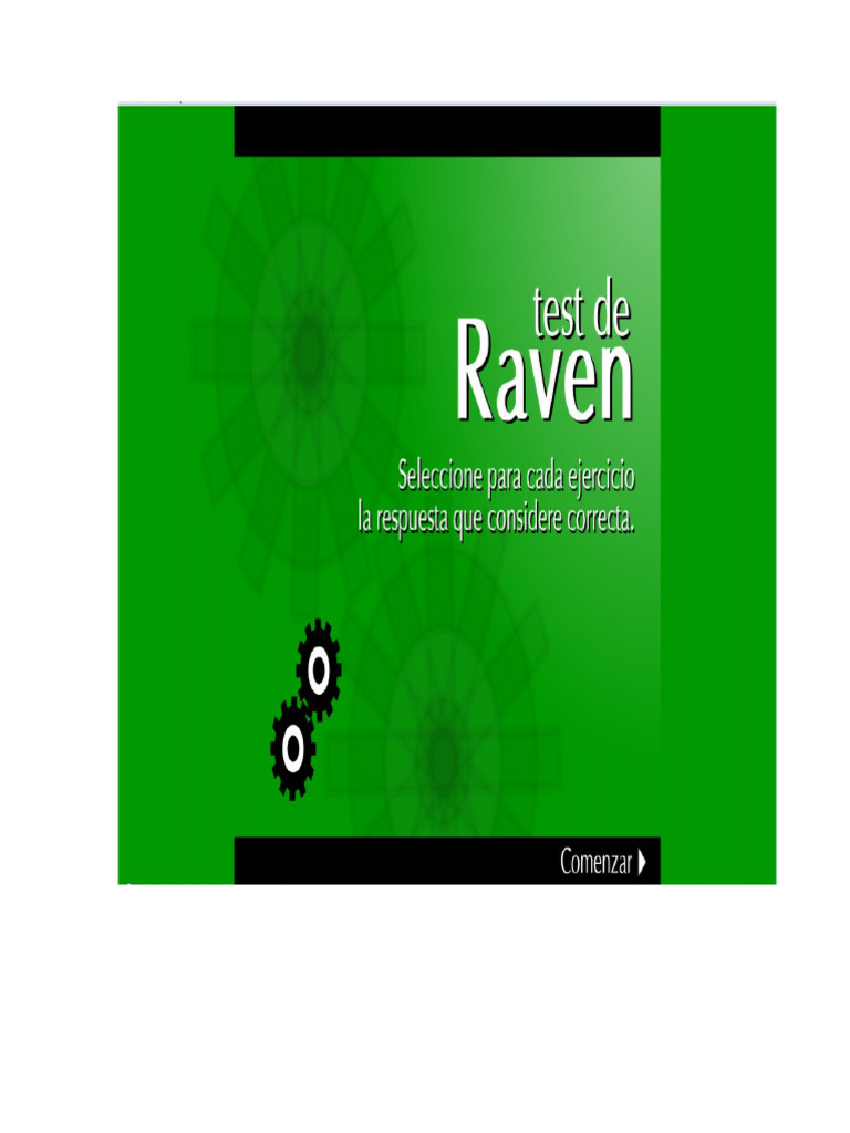 Test Raven - Inteligencia | PDF