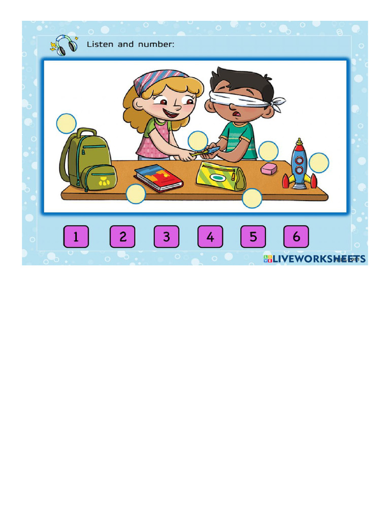Listening lh1 School Objects | PDF