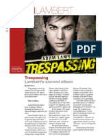 Adam Lambert Trespassing