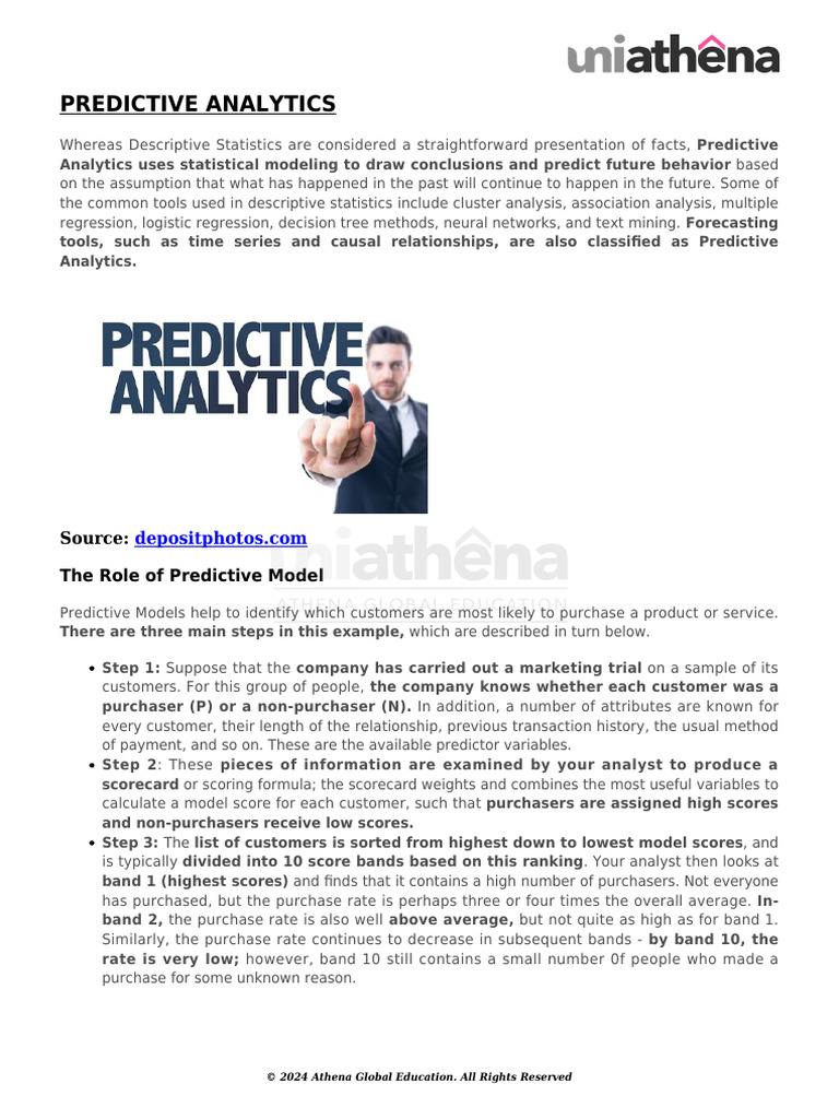 Predictive Analytics in Customer Modeling | PDF