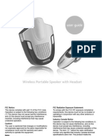 Wireless Portable Speaker Headset GMC ENVOY