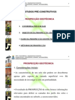 UFBA - Aula 05 - Estudos Preliminares - Prospecção Geotécnica