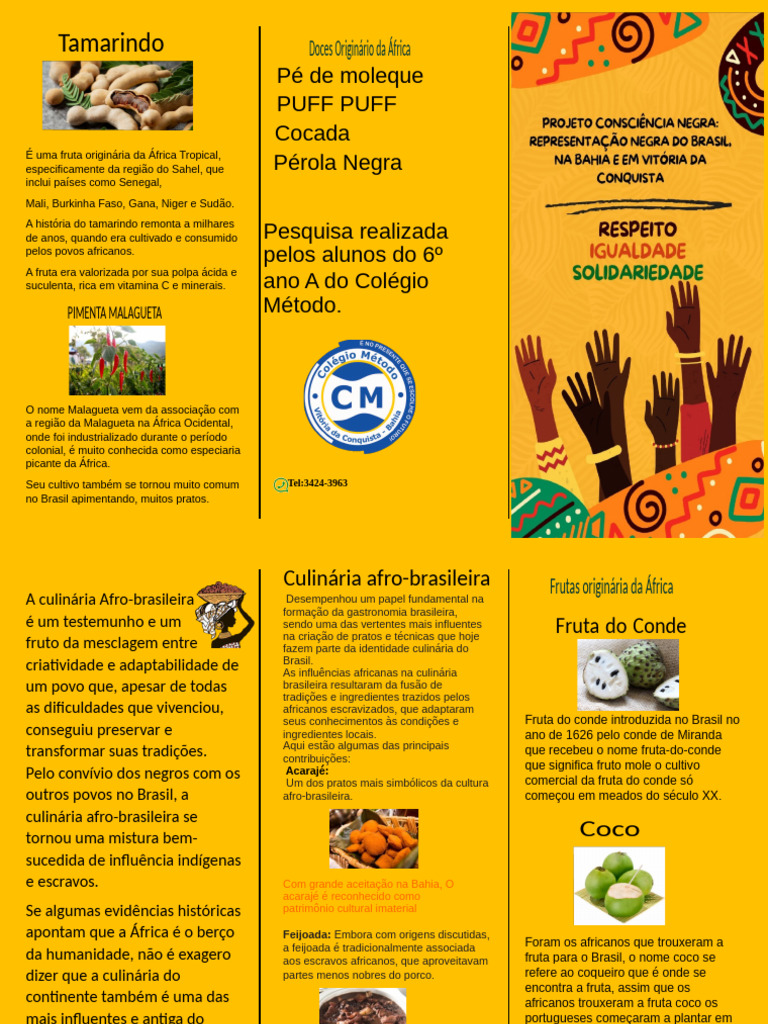Frutas Africanas na Culinária Brasileira | PDF | África | Brasil
