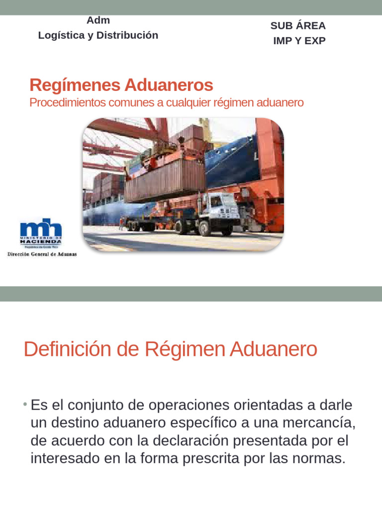 Guía de Regímenes Aduaneros y Procedimientos | PDF | aduana | Exportaciones