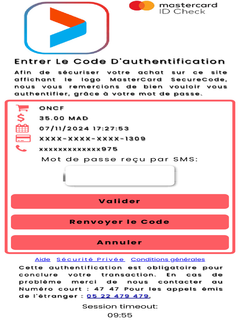 Authentification Mastercard Secure Code | PDF