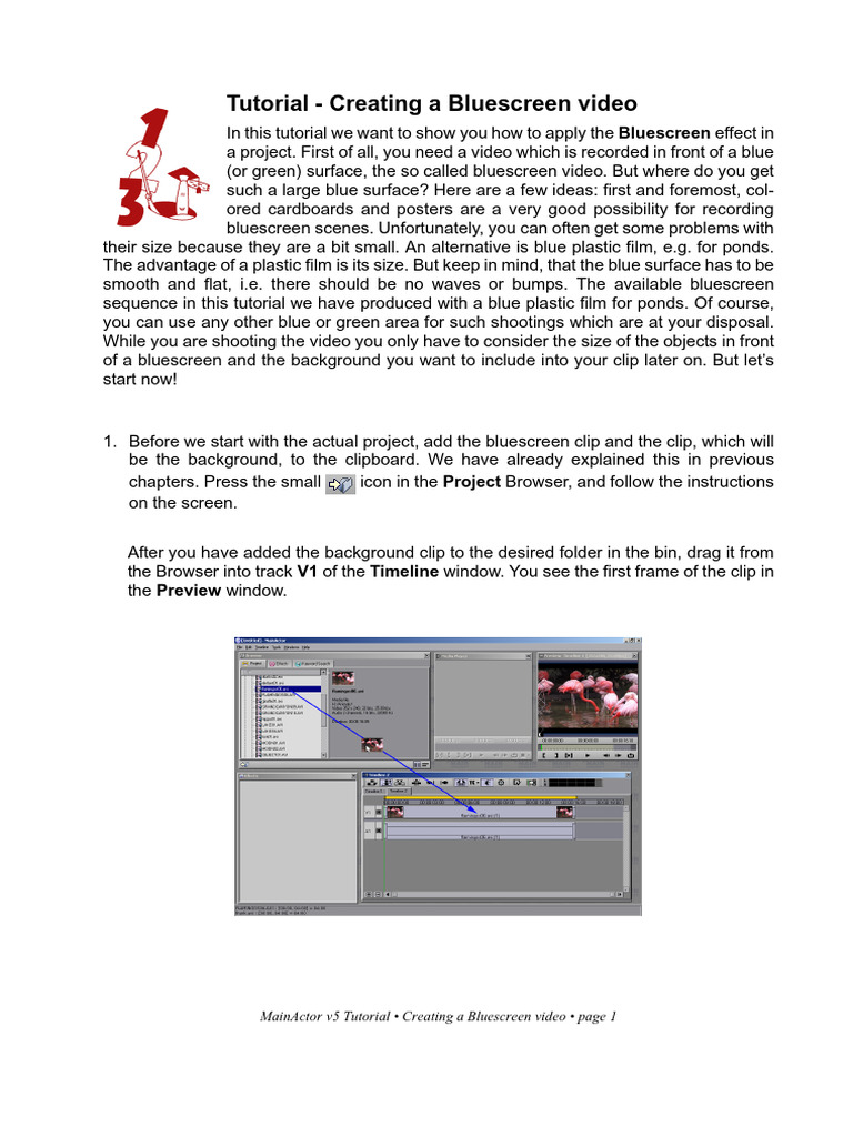 Bluescreen Video Creation Tutorial | PDF