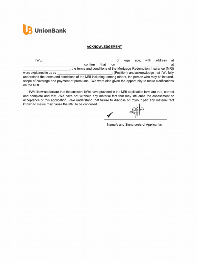 MRI Acknowledgment Form 4 1 | PDF