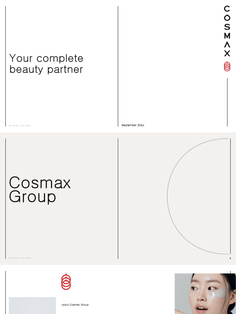 Cosmax Group Presentation - 2410 - 공유용 5 | PDF | Cosmetics