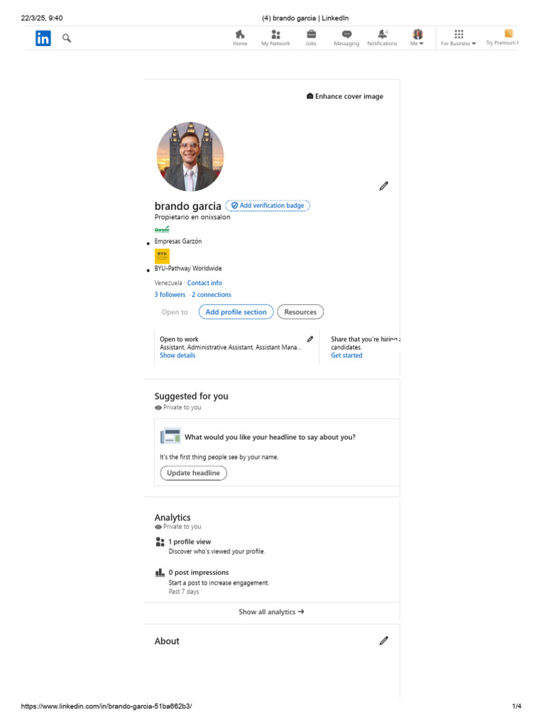 Brando Garcia - LinkedIn | PDF | Information Technology | Internet