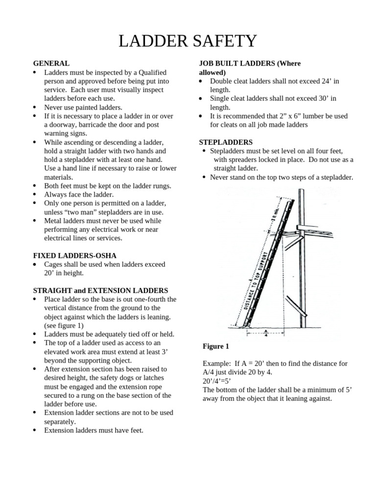Ladder Safety | PDF