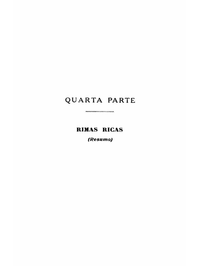 Rimas Ricas Parte Quatro | PDF