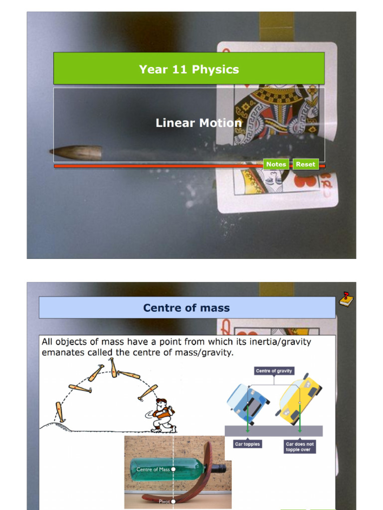 Chapter 11 - Linear Motion | PDF