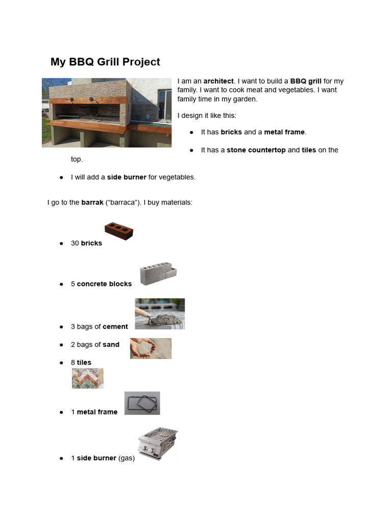 BBQ Grill Design for Family Garden | PDF