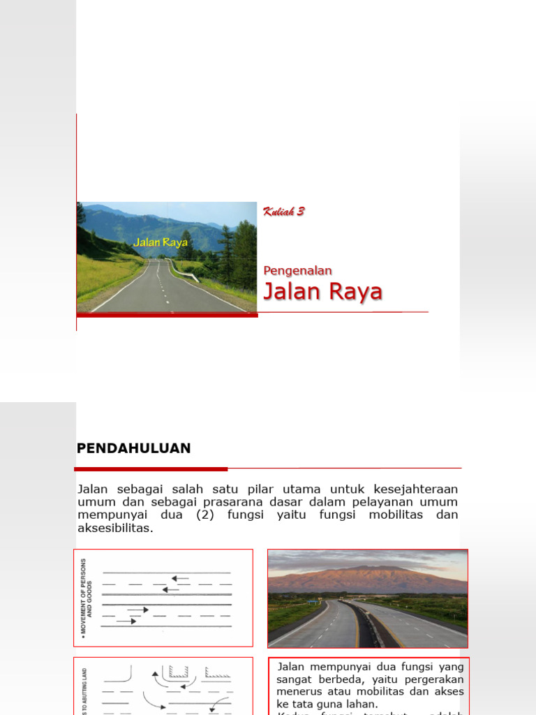 Fungsi dan Jenis Jalan Raya | PDF