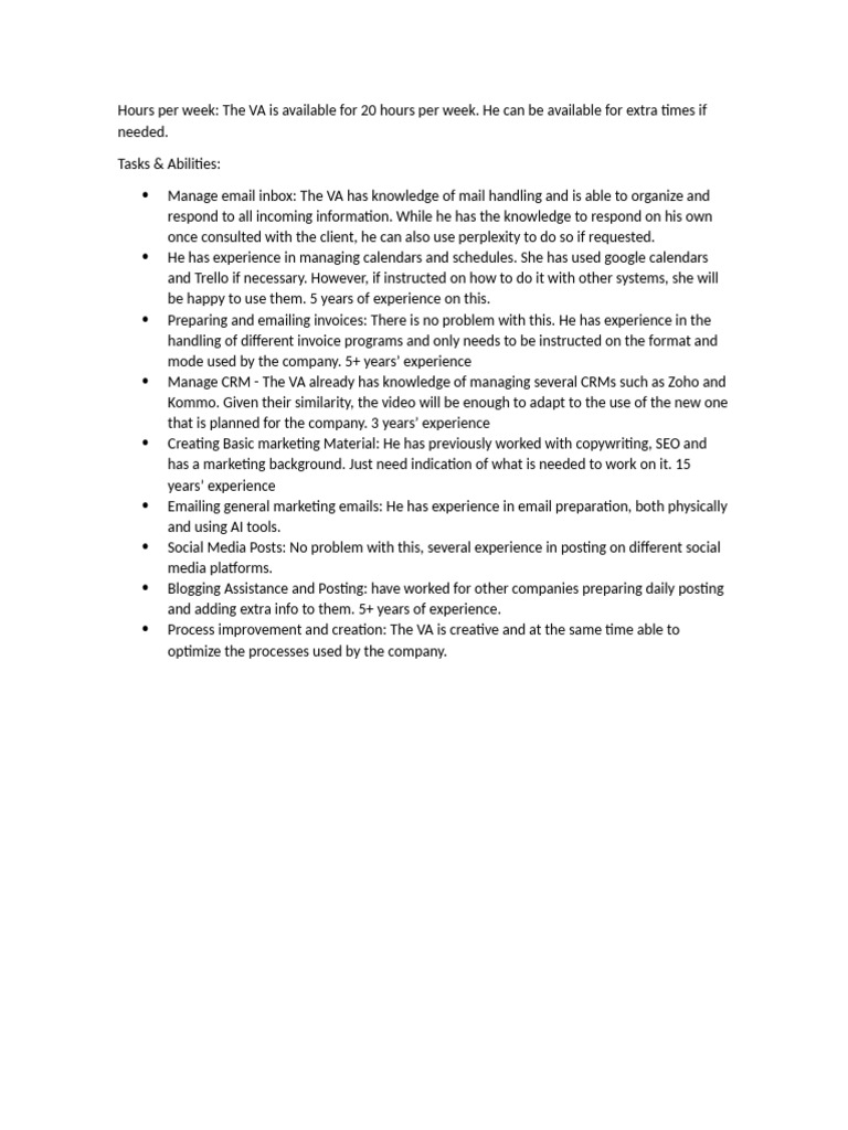 VA Application Overview and Capabilities | PDF