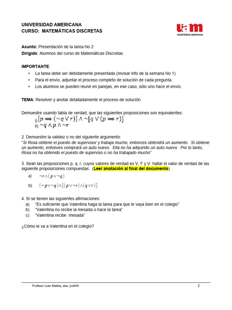 Tarea No 2 | PDF | Puerta lógica | Lógica