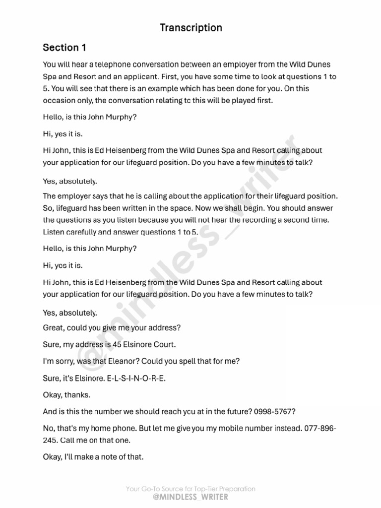 Transcription | PDF