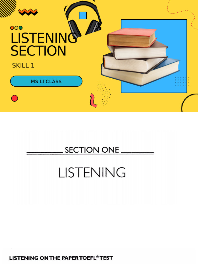 Listening SKILL 1 | PDF