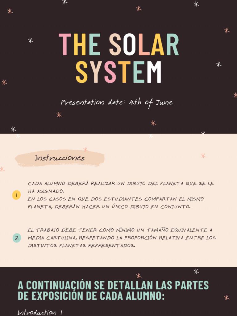 The Solar System Presentation | PDF