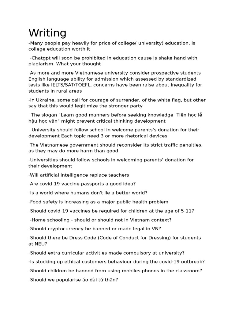 Writing | PDF