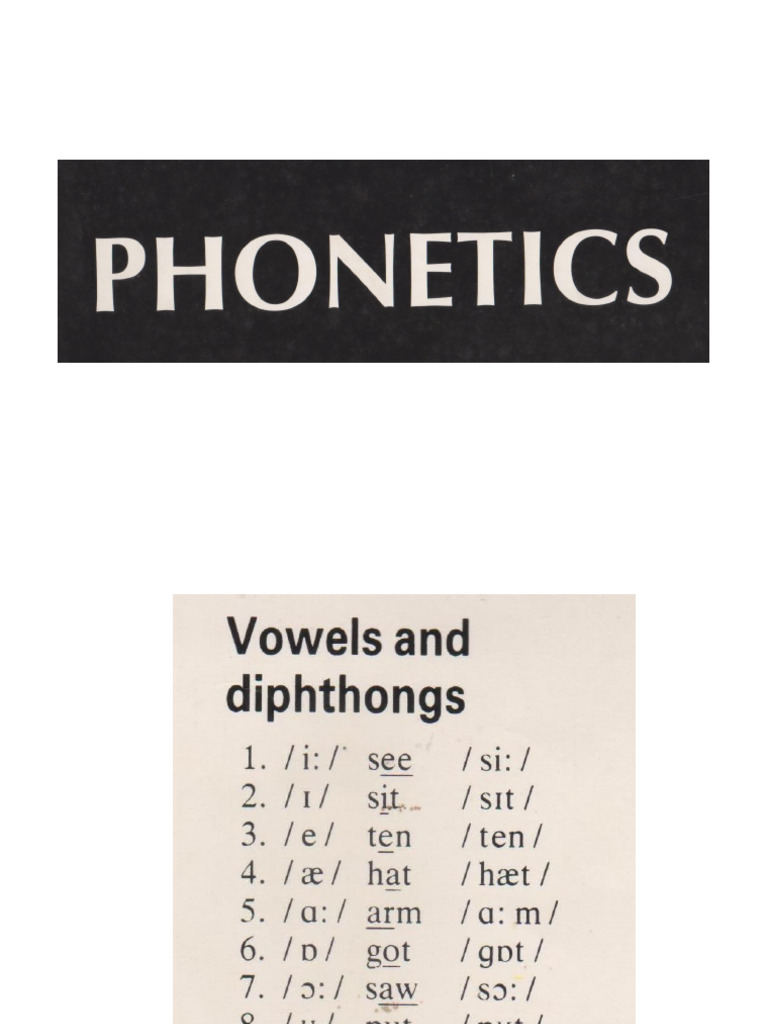 Phonetics | PDF
