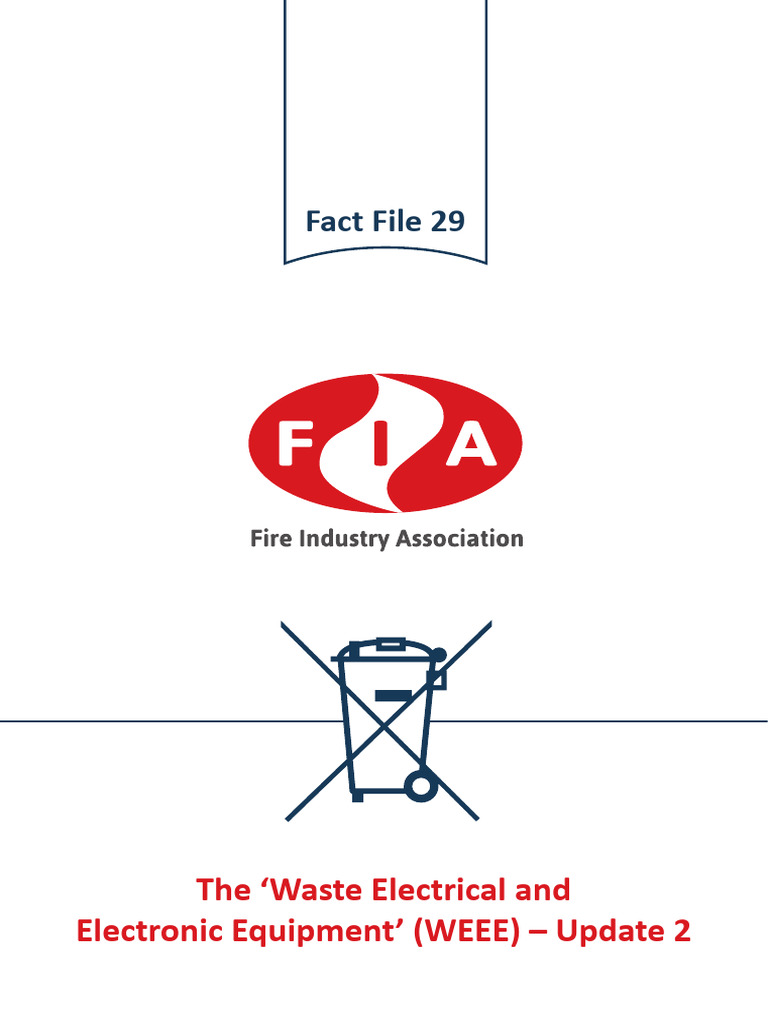 Fact File 29: The Waste Electrical and Electronic Equipment' (WEEE ...