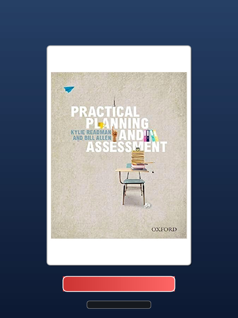 Practical Planning and Assessment by Kylie Readman Ebook and TestBank ...