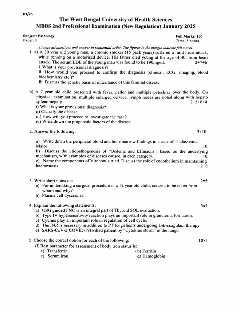 Pathology Exam Questions Overview | PDF | Hormone Replacement Therapy ...