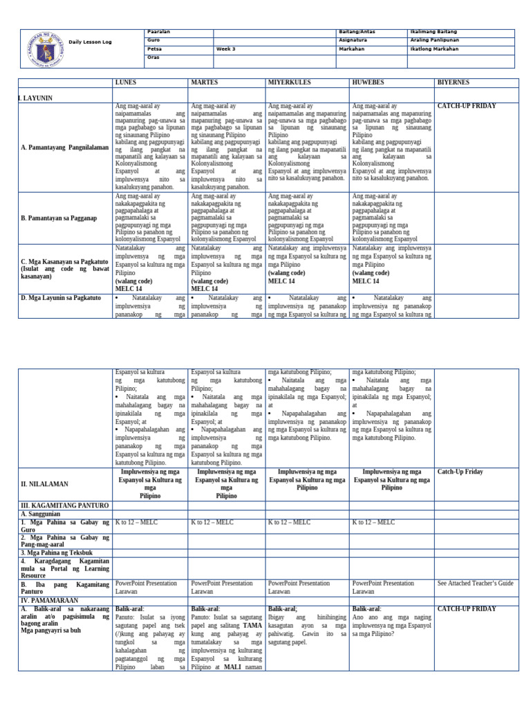 DLL Grade 5 Epp | PDF