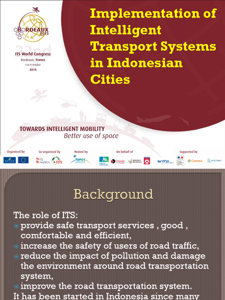 Intelligent Transport Systems in Indonesia | PDF | Public Transport ...