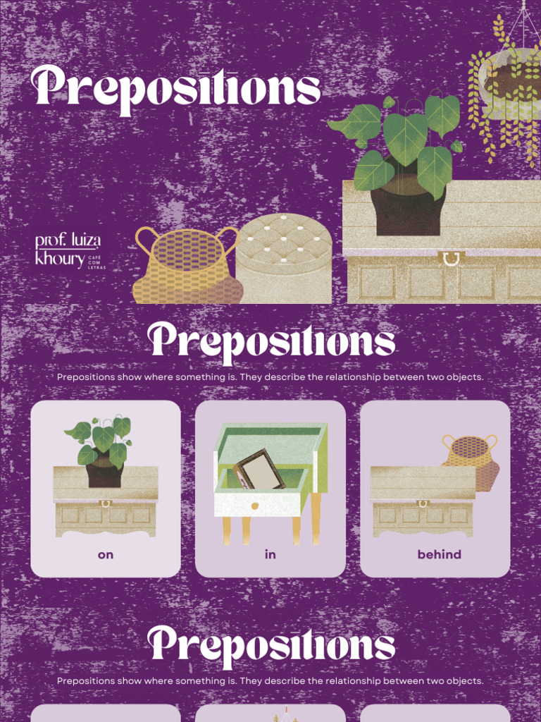 Prepositions in Context: Dining Room | PDF | Observances