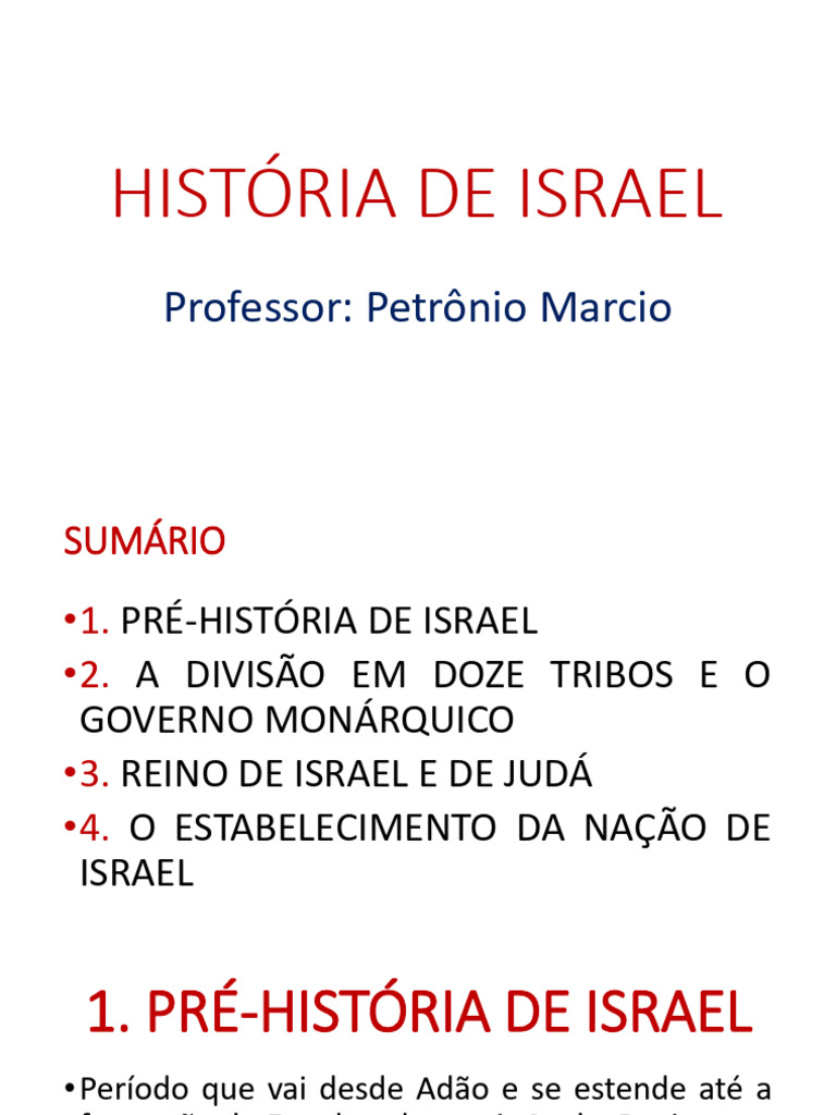 História de Israel: Da Pré-História ao Patriarcado | PDF | Abraão ...