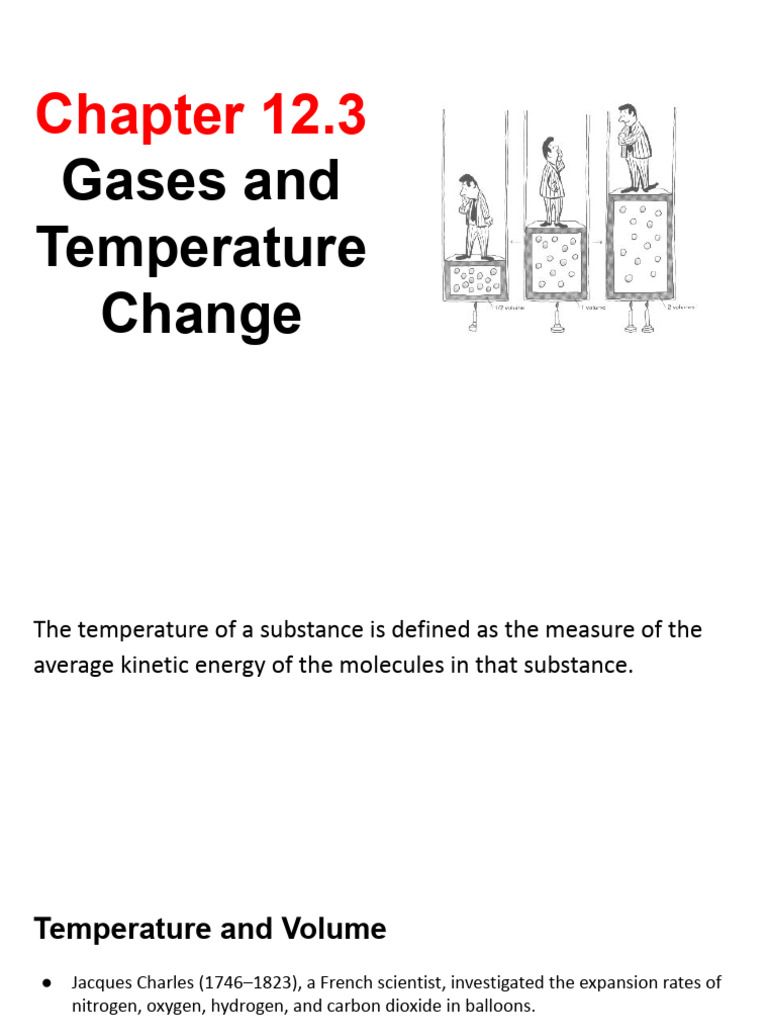 Gases and Temperature: Charles' Law Explained | PDF | Gases | Temperature