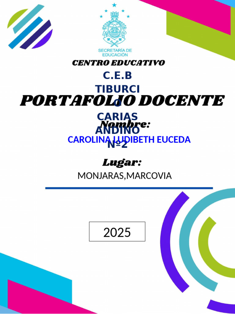 Portafolio Docente: Evaluación y Práctica | PDF | Maestros | Aprendizaje