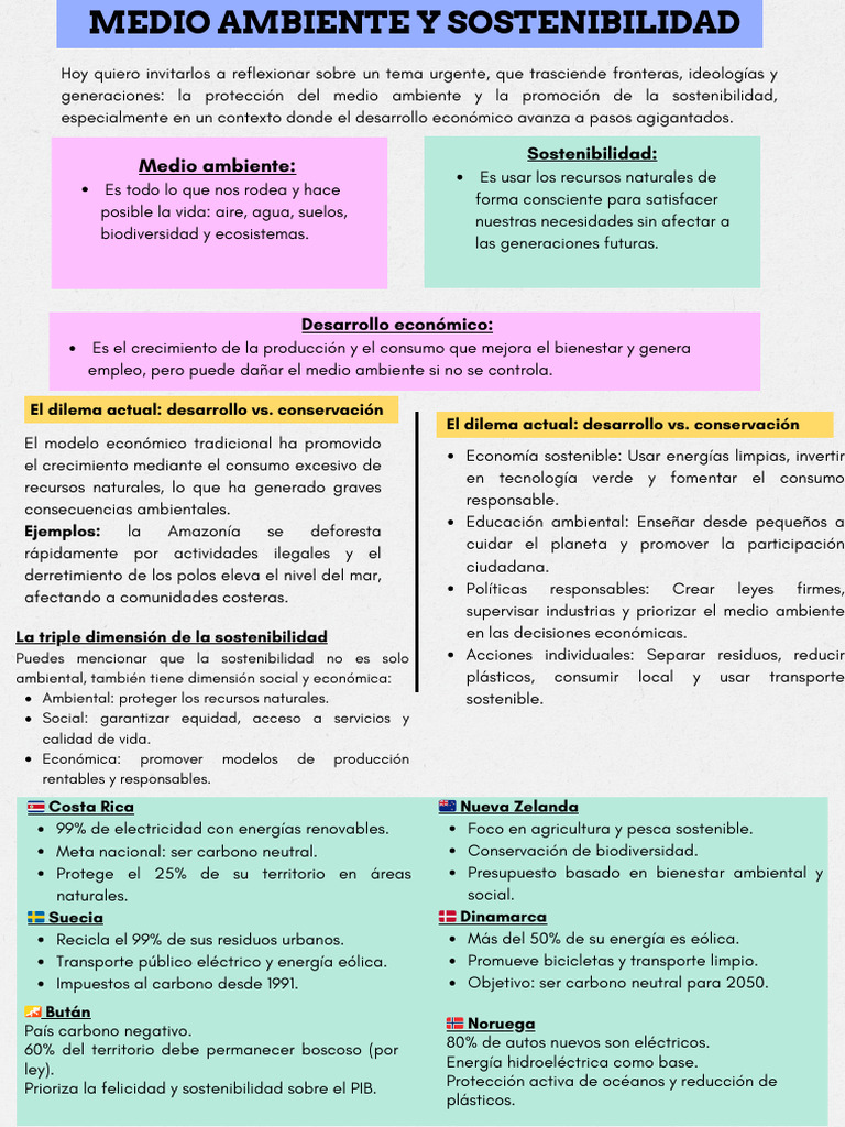 Medio Ambiente y Sostenibilidad Global | PDF | Sustentabilidad ...