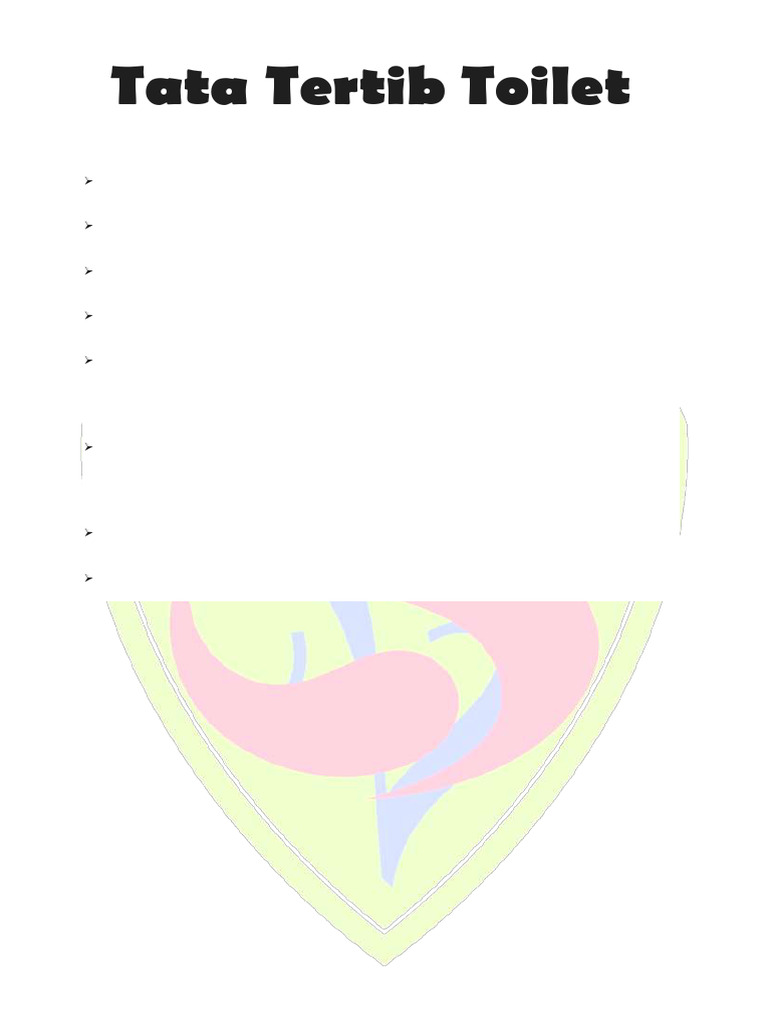 Tata Tertib Toilet | PDF