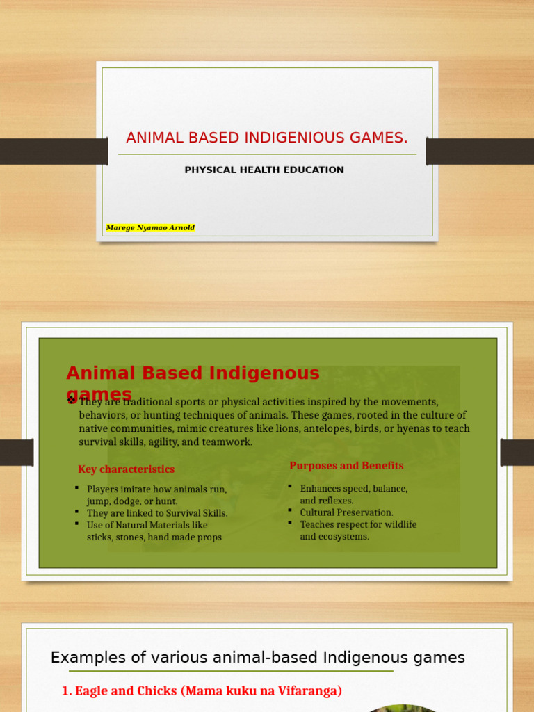 Animal Based Indigenious Games | PDF | Zoology