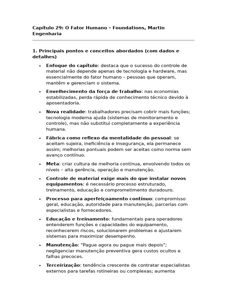 Fator Humano no Controle de Materiais | PDF | Humano | Aprendizado