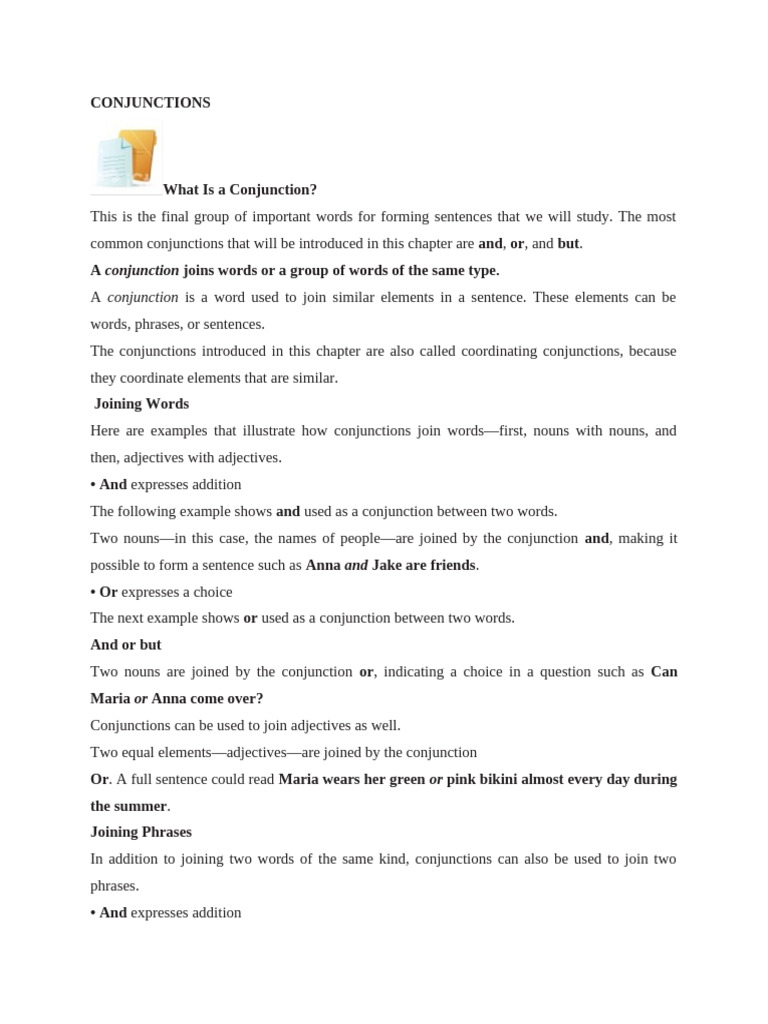 Lesson 1112 Conjunctions | PDF | Adjective | English Grammar