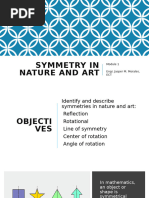 Symmetry in Nature and Art Module | PDF | Symmetry | Shape