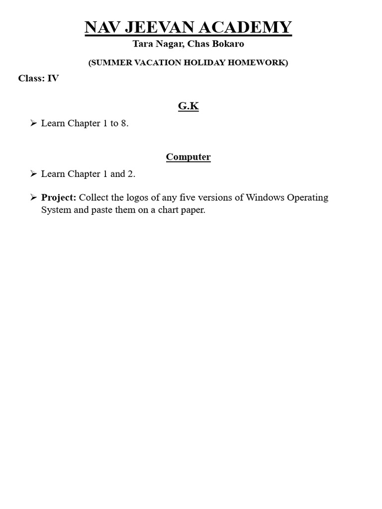Class 4 Gk And Comp Pdf