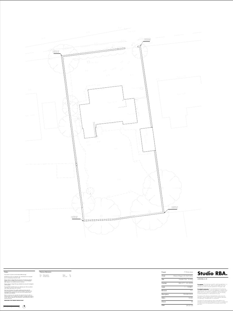 RBA Town Planning Tender Drawing | PDF