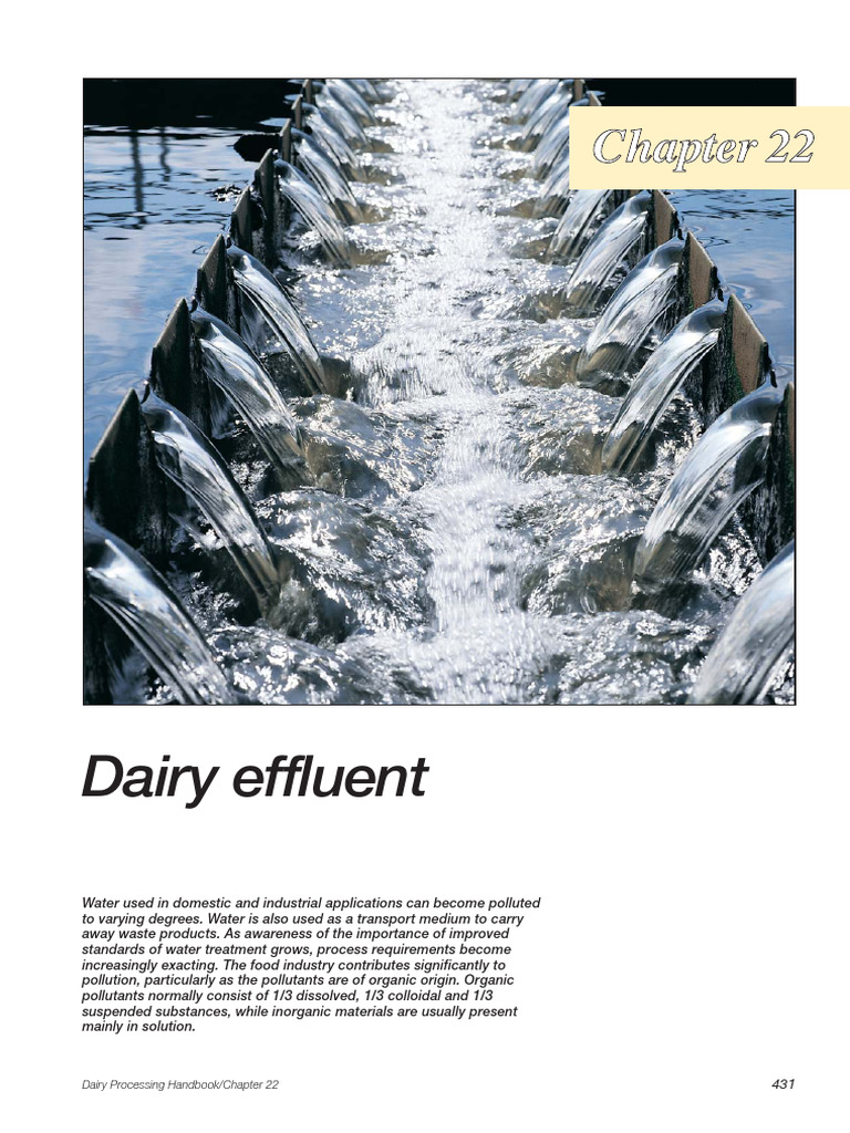 22 Dairy Effluent | PDF | Sewage | Chemistry