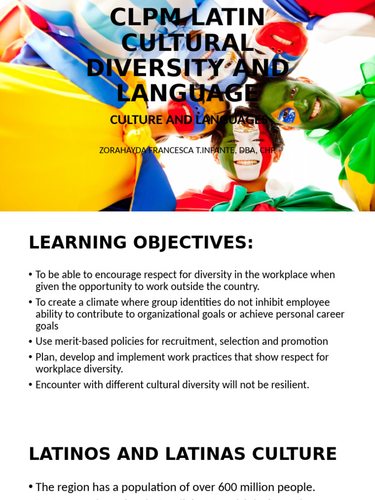 CLPM Latinos Latinas Cultural Diversity and Language | PDF | Latin ...