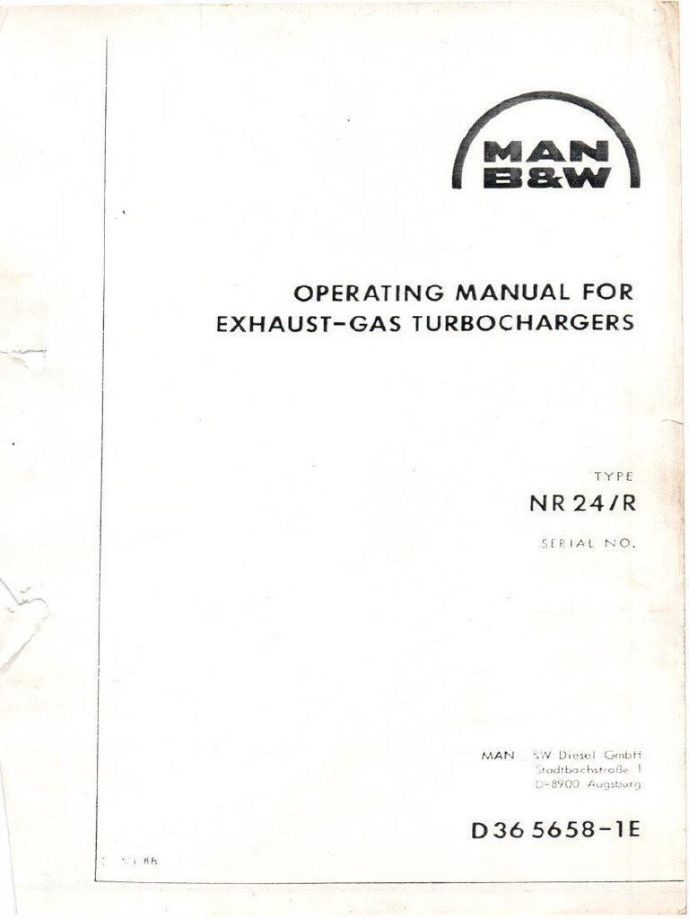 Ae 3 Turbocharger、Nr24r | PDF