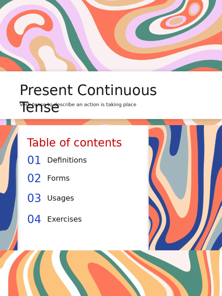 Lesson 2 - Present Continuous | PDF | Syntax | Grammar
