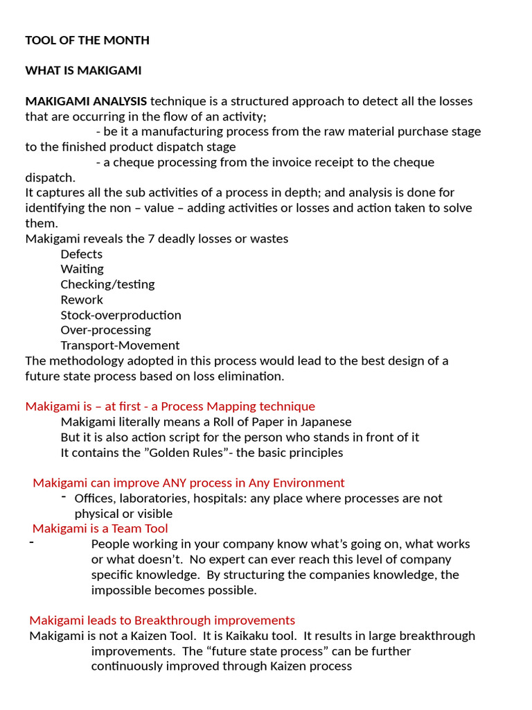 Understanding Makigami Analysis | PDF